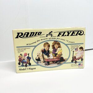 Radio Flyer Model 5 Wagon - Red Steel - VINTAGE NEW IN BOX